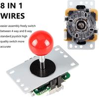 Zestaw 2 graczy Arcade DIY zestaw USB do Joystick PC gry 5V LED podświetlane przyciski do Raspberry Pi 1 2 3 3B Mame drążek do walki 3